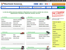 Tablet Screenshot of mauritanieannonces.com